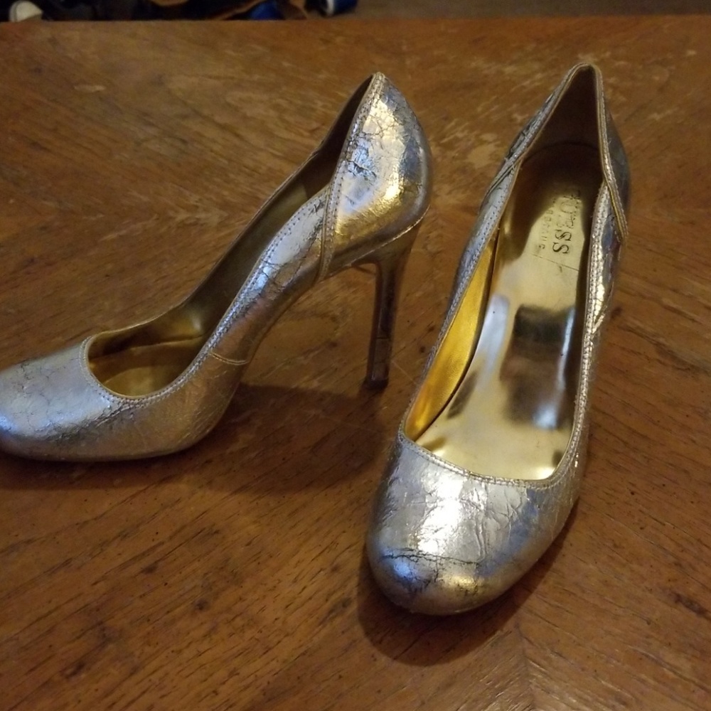 Silver heels